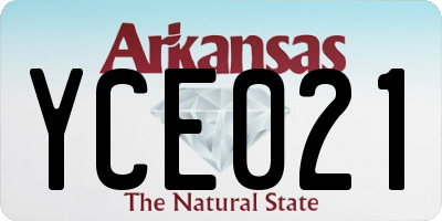 AR license plate YCE021