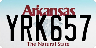 AR license plate YRK657