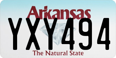 AR license plate YXY494