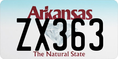 AR license plate ZX363