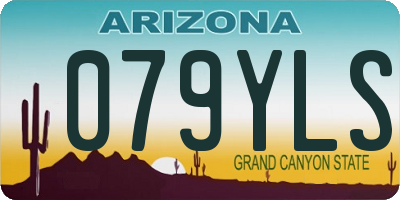 AZ license plate 079YLS