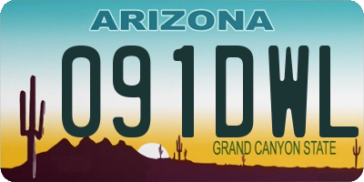 AZ license plate 091DWL