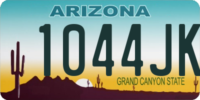 AZ license plate 1044JK