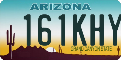 AZ license plate 161KHY