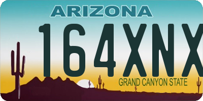 AZ license plate 164XNX