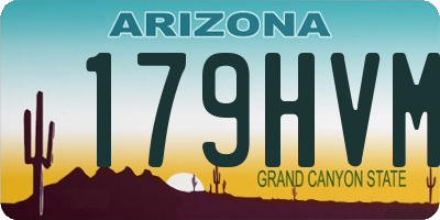 AZ license plate 179HVM