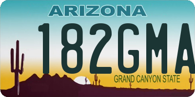 AZ license plate 182GMA