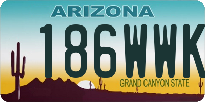 AZ license plate 186WWK