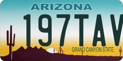 AZ license plate 197TAV