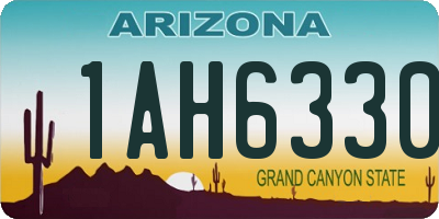 AZ license plate 1AH6330