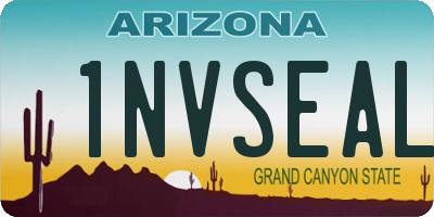 AZ license plate 1NVSEAL