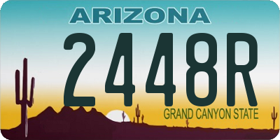 AZ license plate 2448R