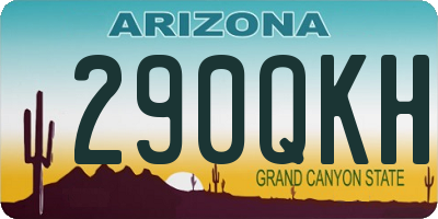 AZ license plate 290QKH