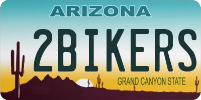 AZ license plate 2BIKERS