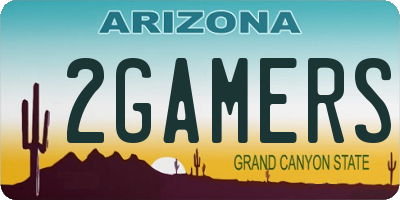 AZ license plate 2GAMERS