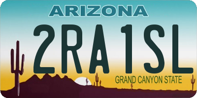 AZ license plate 2RA1SL