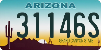 AZ license plate 31146S