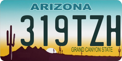 AZ license plate 319TZH