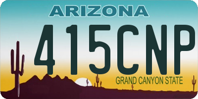 AZ license plate 415CNP