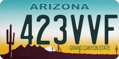 AZ license plate 423VVF