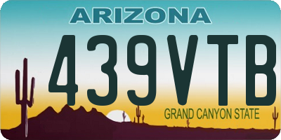 AZ license plate 439VTB