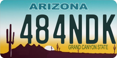 AZ license plate 484NDK