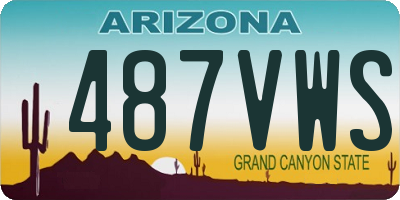 AZ license plate 487VWS