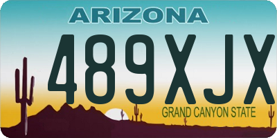 AZ license plate 489XJX