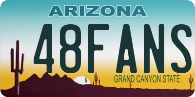 AZ license plate 48FANS