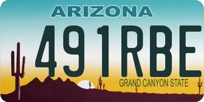 AZ license plate 491RBE