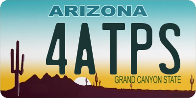 AZ license plate 4ATPS