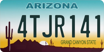 AZ license plate 4TJR141