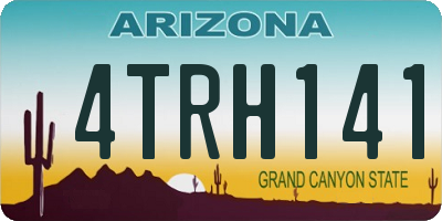 AZ license plate 4TRH141