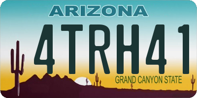 AZ license plate 4TRH41