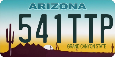 AZ license plate 541TTP