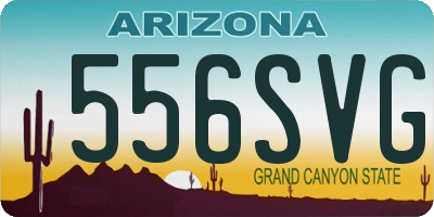 AZ license plate 556SVG