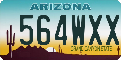 AZ license plate 564WXX