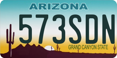 AZ license plate 573SDN