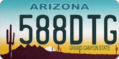 AZ license plate 588DTG