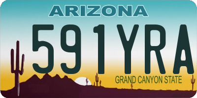 AZ license plate 591YRA