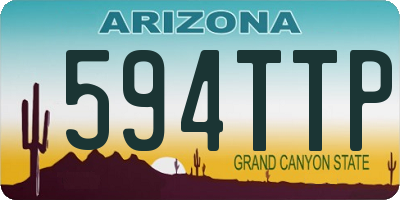 AZ license plate 594TTP