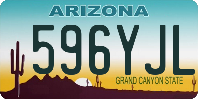 AZ license plate 596YJL