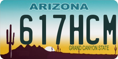 AZ license plate 617HCM