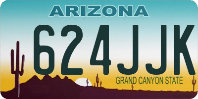 AZ license plate 624JJK