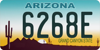 AZ license plate 6268E