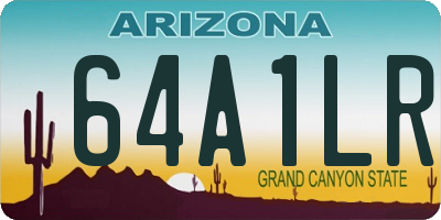 AZ license plate 64A1LR