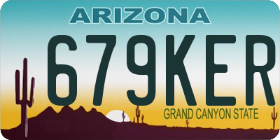 AZ license plate 679KER