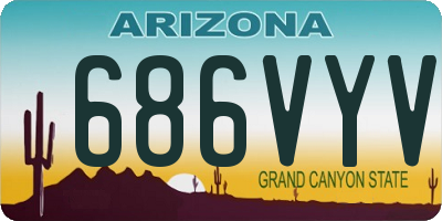 AZ license plate 686VYV