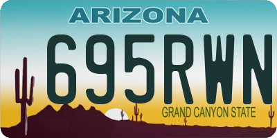 AZ license plate 695RWN