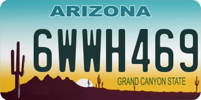 AZ license plate 6WWH469